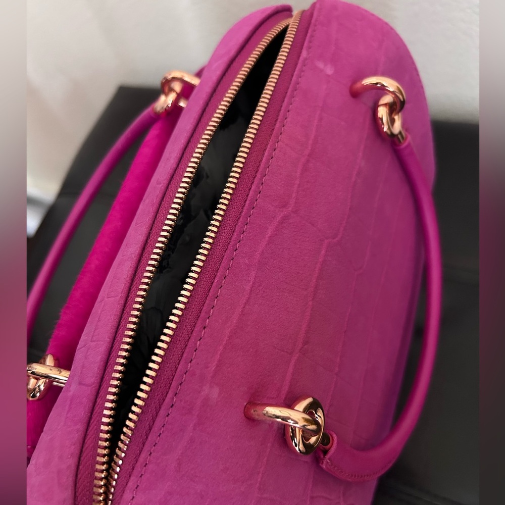 Ted Baker London 2 in 1 Calf Hair Leather Clutch Top Handle Handbag - Picture 6 of 17